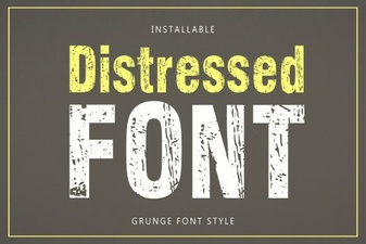 Design with Distressed Fonts: Style & Application