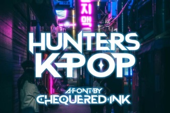 Hunters K-Pop Font for Graphic Design Projects