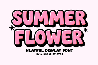 Creative Summer Flower Fonts for Your Designs
