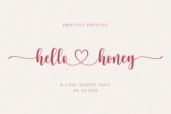 Hello Honey Font for Creative Design Projects