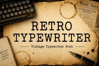 Retro Typewriter Fonts for Creative Design Projects